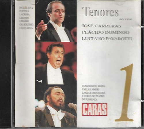 J358 - Cd - Jose Carreras - Placido - Pavarotti - Tenores