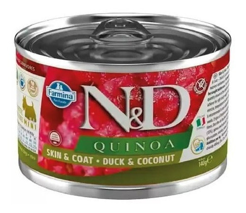 N&d Dog Lata Quinoa Pato Y Coco Mini 140 Gr Pt