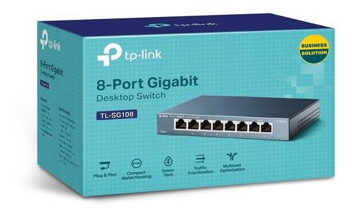 Switch De Red Tp Link Mod Tl-sg108 8 Puertos.