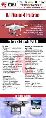 Drone Dji Phantom 4 Pro + 2 Baterias Dist. Oficial New 2018
