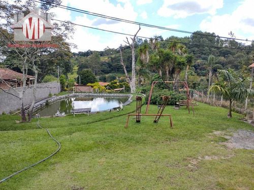 Chácara Maravilhosa Com 03 Dormitórios, Piscina, Espaço Gourmet, Pomar, Lago, À Venda, 4500 M² Por R$ 530.000 - Zona Rural - Pinhalzinho/sp - Ch0919