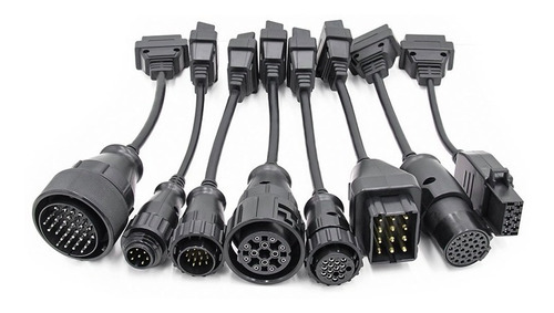 Imagen 2 de 2 de Kit 8 Cables Adaptadores Obd2 Para Camion Delphi / Launch