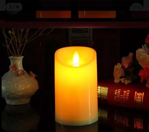 Velas Led Pila 15cm X12 Souvenir Fiesta Decoración Cálida Veoquiero