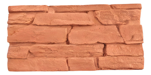 Baldosa De Concreto Piedra Muro Terracota 25 X 50