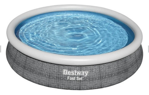 Imagen 2 de 4 de Piscina Redonda Inflable Bestway Fast Set 3.66 Metros + Bomba