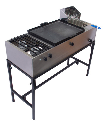 Plancha, Parrilla Y Freidora Acero Inox Mindejal