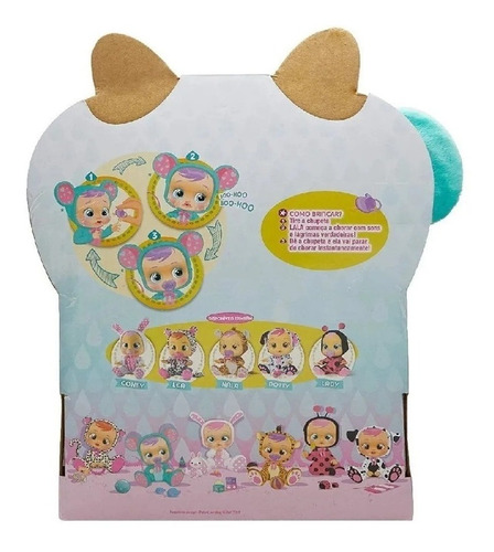 Imagem 6 de 8 de Boneca Cry Babies Lala Ratinha C/ Chupeta Multikids - Br527