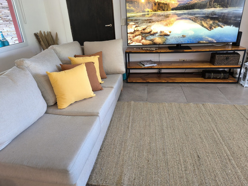 Alfombra Yute Enrollable 140x250 Cm Ancho 140 cm Diseño de la tela Liso Largo 250 cm