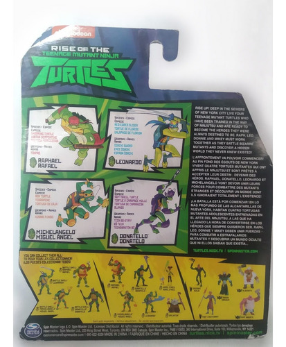 Tortugas Ninja Teenage Mutant Figuras Colección Donatelo