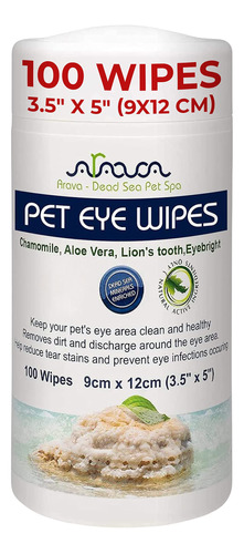 Arava Pet Eye Wipes - Para Perros, Gatos, Cachorros Y Gatito