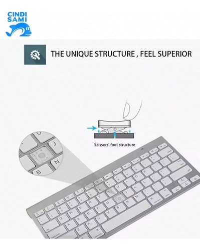 Teclado Inalámbrico Ultrafino Con Función De Silencio