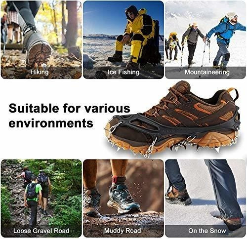 Crampones Para Caminar En Nieve Negro X-large