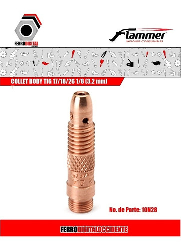 Imagen 2 de 4 de Collet Body Tig 17/18/26 1/8 (3.2 Mm)