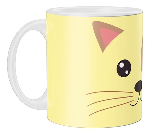 Caneca Personalizada Gato - Animais - Cerâmica - 325ml