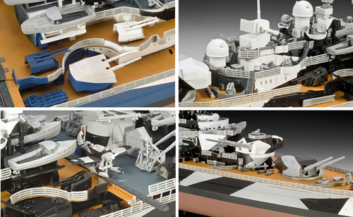 Buque de guerra alemán Tirpitz 1/350, 585 piezas, 05096, de Revell
