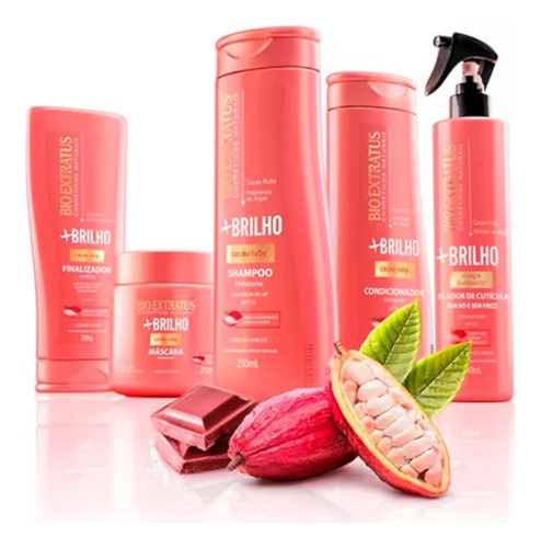 Kit Mais Brilho 1 Máscara 250ml 1 Spray 100ml