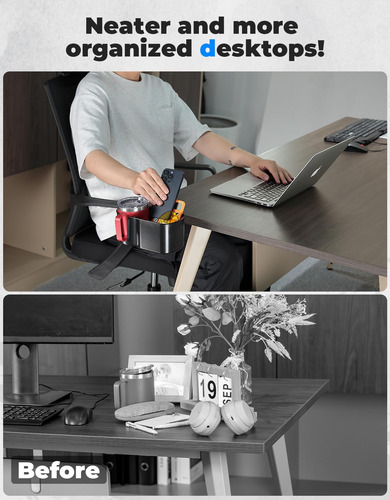 Soporte Para Tazas De Escritorio Organizador De Mesa Color