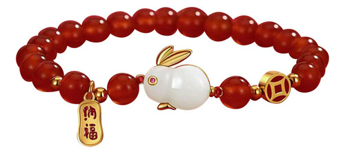 T Joyas Pulsera De Animales Pendientes Pulsera Cuentas Rojas