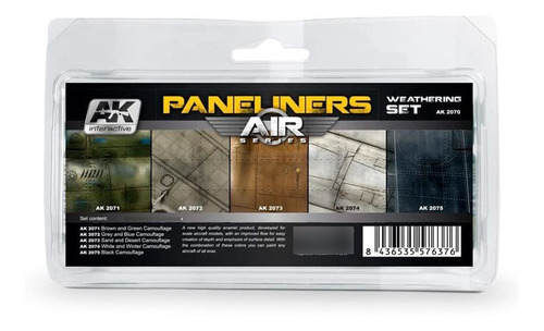 Ak Interactive Serie Aire Panel Liners Weathering Combo