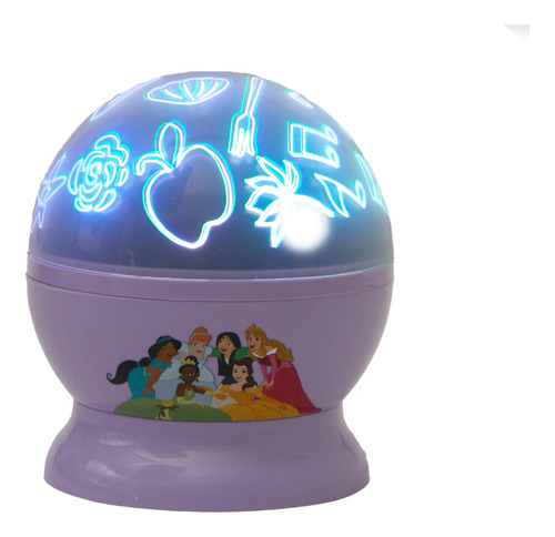 Lámpara Proyector Led Disney Princesas Cenicienta Bella