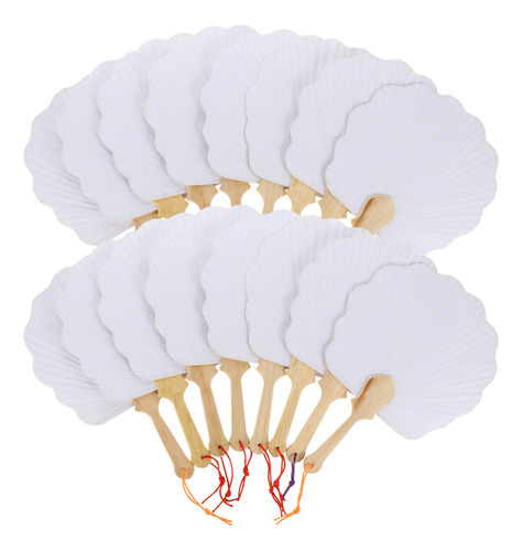 Ventilador De Mano Japonés De Papel Uchiwa, 16 Unidades