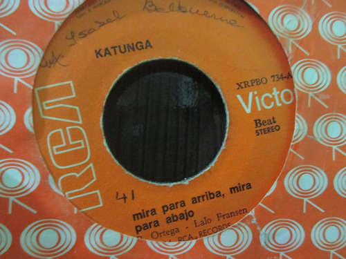 Mundo 45 Vinilo Katunga Mira Para Arriba Mira Para Abajo