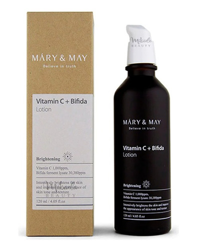 Mary&may Vitamin C + Bifida Lotion  Crema Liviana Iluminado