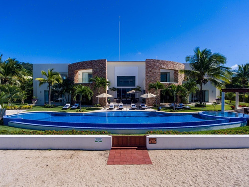 Imagen 2 de 14 de Casa En Venta, Frente A Playa, Riviera Nayarit $6,500,000usd
