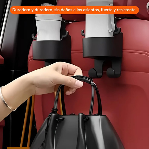 Para 2 En 1 Porta Vasos Automovil,gancho Para Asiento De
