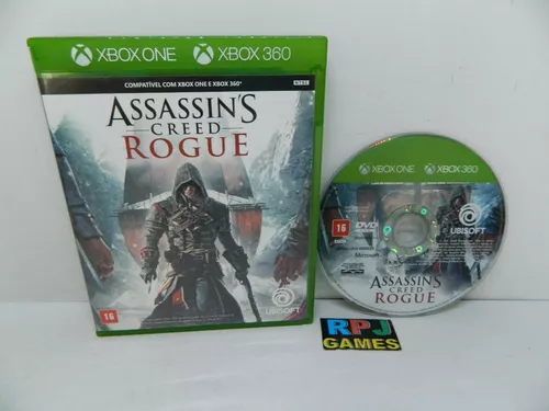 Jogo Assassins Creed Rogue Xbox 360 e One Midia Fisica Original Lacrado  Português Dublado