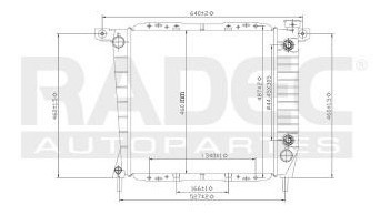 Radiador Ford Ranger 1989-1990-1991-1992 L4 2.0/2.3 Lts Auto