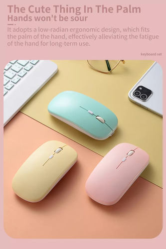 Bluetooth Keyboard & Mouse Kit For Celulares, Laptop, Tablet