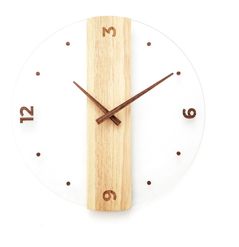 Reloj De Pared Redondo Silencioso, Decorativo, Moderno, Pane