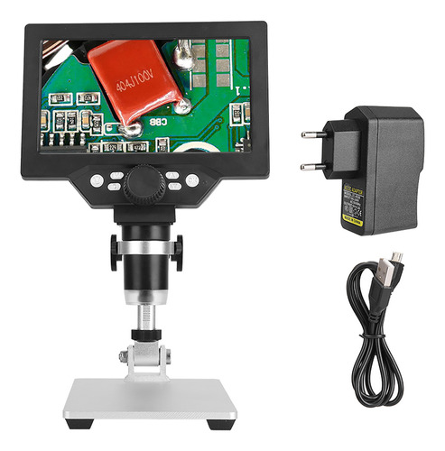 Microscopio Digital 1200x, Monitor Lcd Hd De 7 Pulgadas, Led