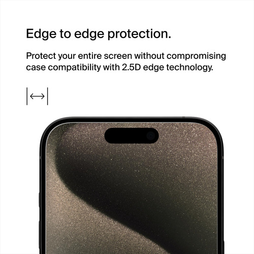 Protector De Pantalla Belkin Screenforce Para iPhone 15