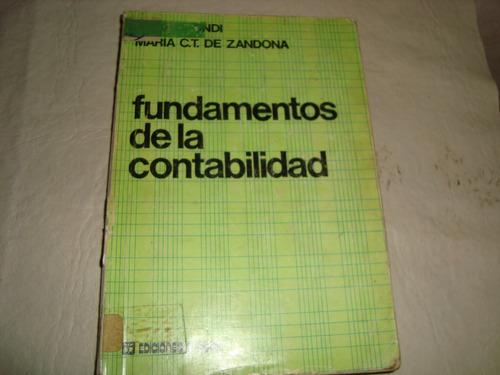 Fundamentos De La Contabilidad De Biondi- Zardona