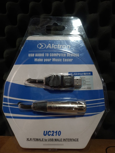 Imagen 2 de 2 de Alctron Uc210 Cable Xlr Canon A Usb ( Interface )