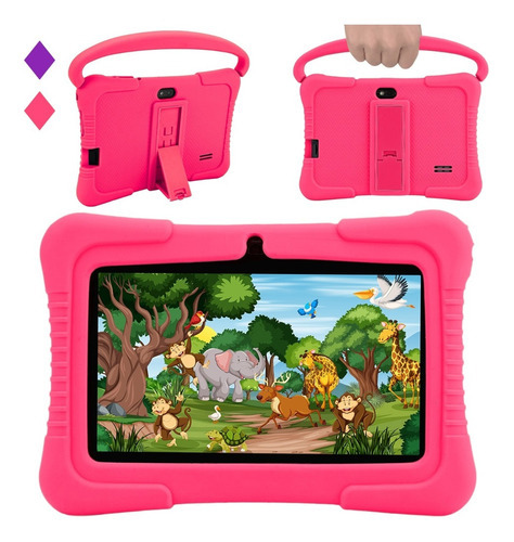 Tablet infantil Veidoo para crianças 7" Android 10 32gb Memory Pink