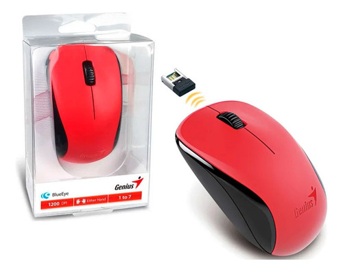 Mouse Genius Nx-7000 Wireless Blueeye Red