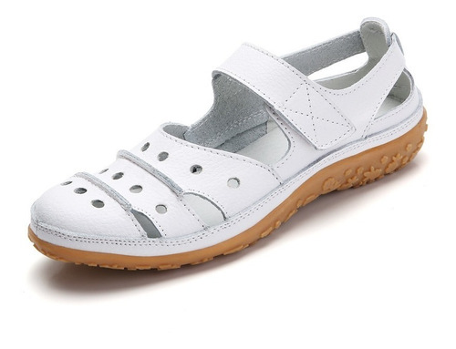 De Mujer Sandalias Cuero Cerradas 35-42