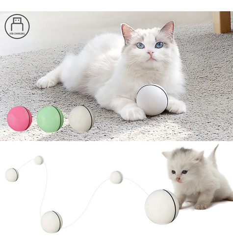 Pelota De Juguete Interactivo Eléctrico Para Gatos, Para Gat