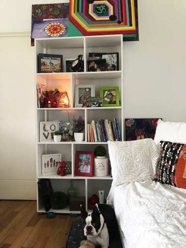 Imagen 7 de 9 de Biblioteca 5 Estantes Cubo 90 Ancho Minimalista Librero @