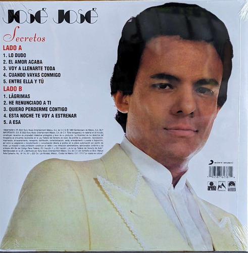 Jose Jose Secretos / Vinyl Lp Rojo Nuevo