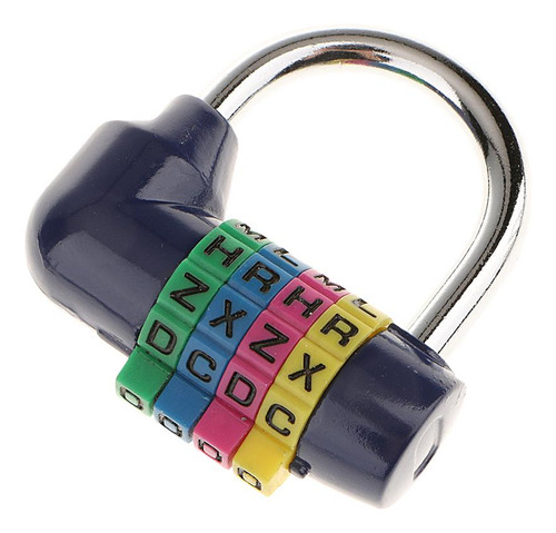Os 3 Bloqueo De Combinación De 4 Dígitos Azul