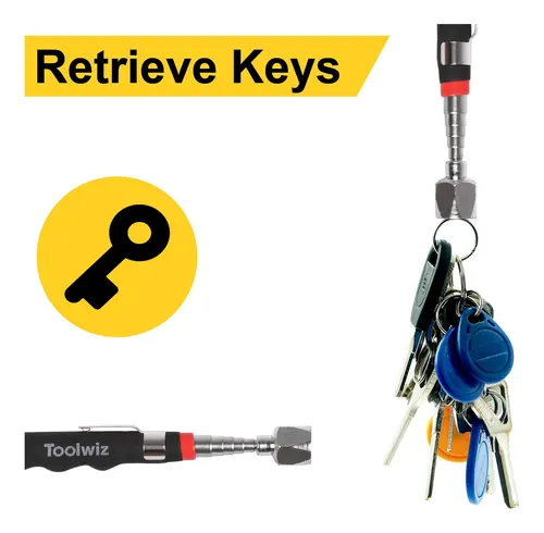 Toolwiz Telescopic Magnetic Pick Up Tool (16lb), Extendable.