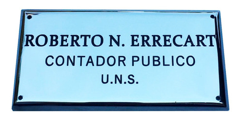 Imagen 8 de 10 de Placa Bronce Profesional, Doctor, Abogado, Contador 30x20 Cm