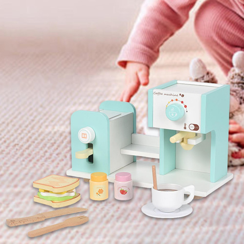 Cafetero De Madera Toy Fetend Play El Electrodoméstico