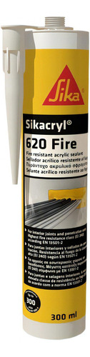 Sellante Resistente Al Fuego Sikacryl-620 Fire 300ml Blanco