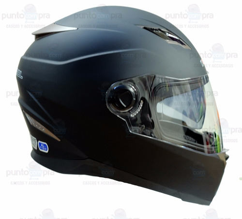 Casco Integral Doble Visor Knt 860  Negro Mate