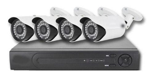 Imagen 1 de 3 de Kit Seguridad Full Hd Dvr + 4 Camaras Hd 1.0 Mp+disco 500gb